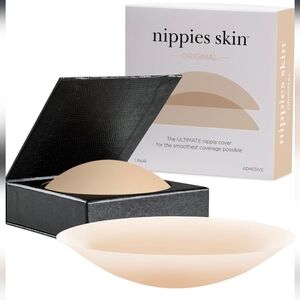 NIB Nippies Skin Covers No Show Inserts In Creme Color D+ Cup Sizes